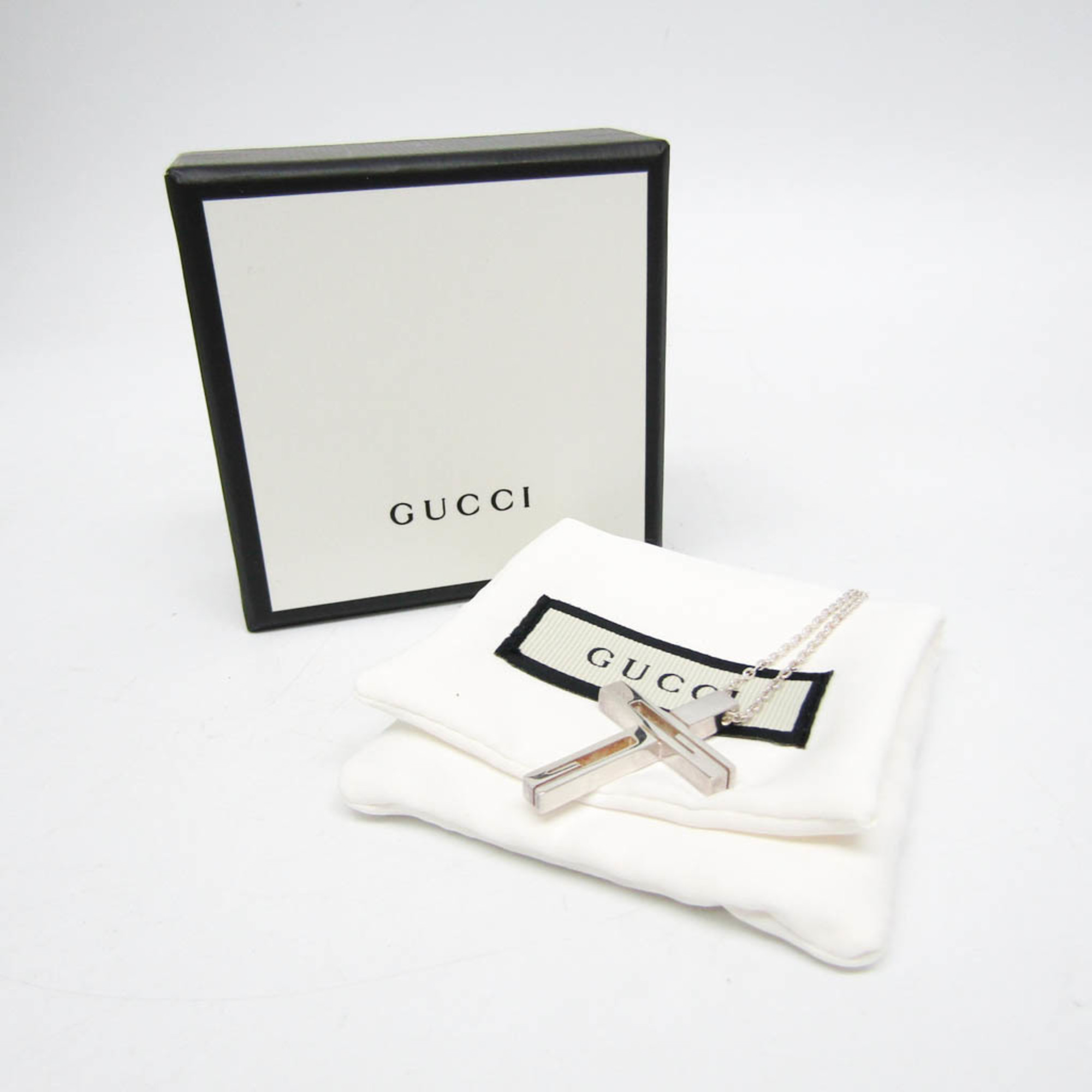 グッチ(Gucci) シルバー925 レディース,メンズ ペンダント (シルバー) Gモチーフ クロス ペンダント 228364