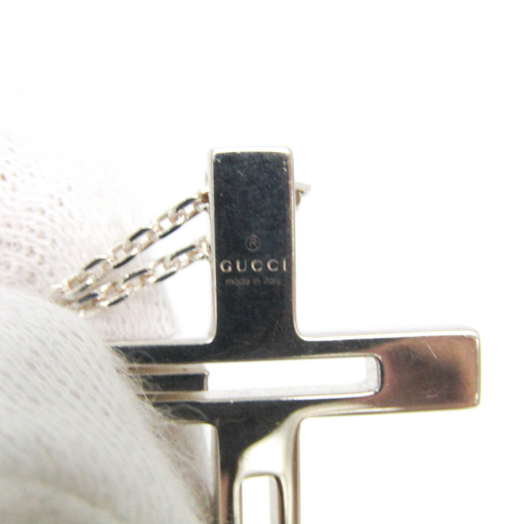 グッチ(Gucci) シルバー925 レディース,メンズ ペンダント (シルバー) Gモチーフ クロス ペンダント 228364