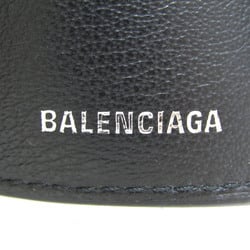 バレンシアガ(Balenciaga) ペーパー ミニ 391446 メンズ,レディース レザー 財布（三つ折り） ブラック