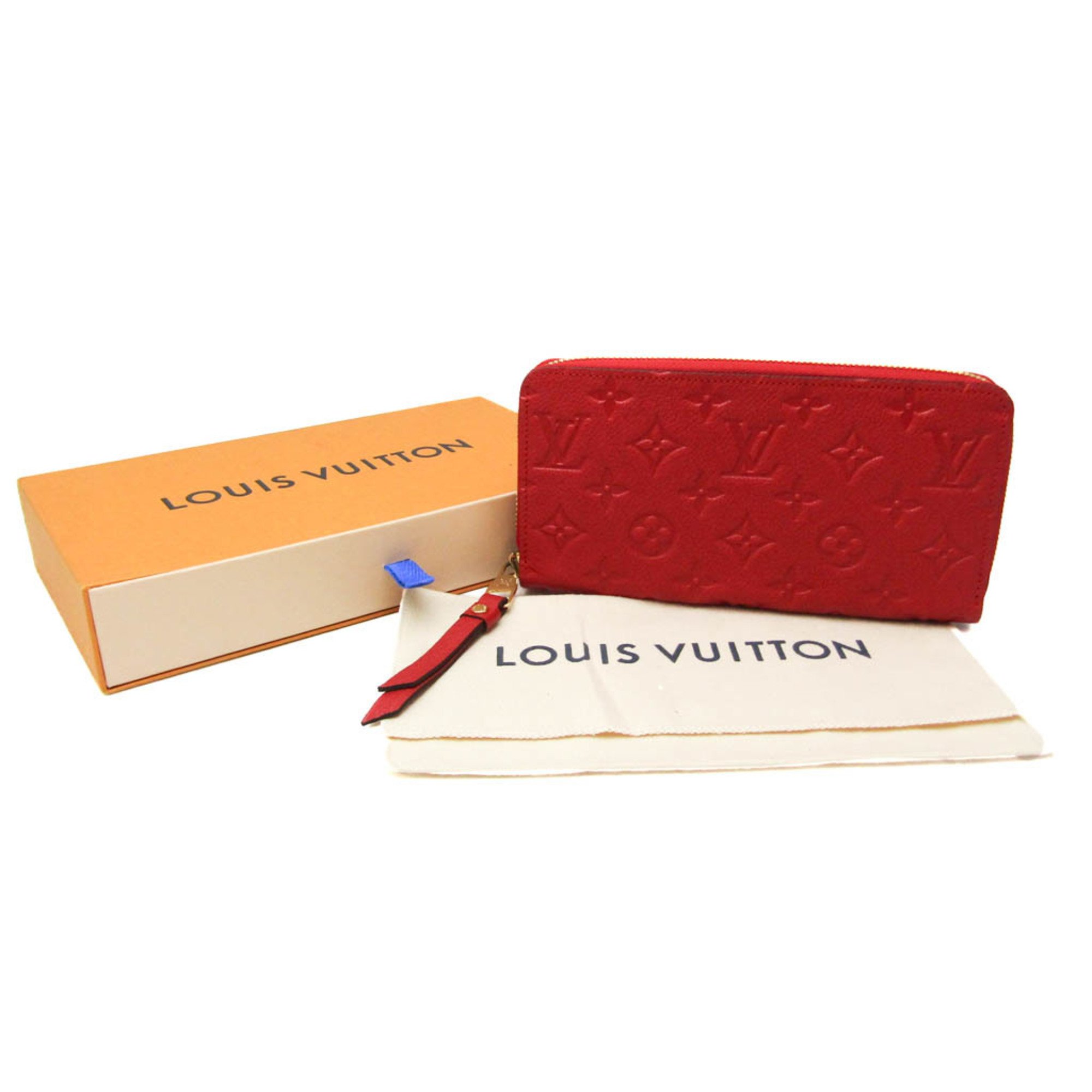 ルイ・ヴィトン(Louis Vuitton) モノグラムアンプラント ジッピーウォレット M63691 レディース モノグラムアンプラント 長財布（二つ折り） スカーレット