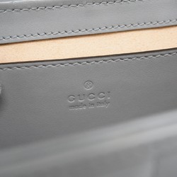 グッチ(Gucci) グッチ ショルダーバッグ GGマーモント 446744 レザー グレー レディース