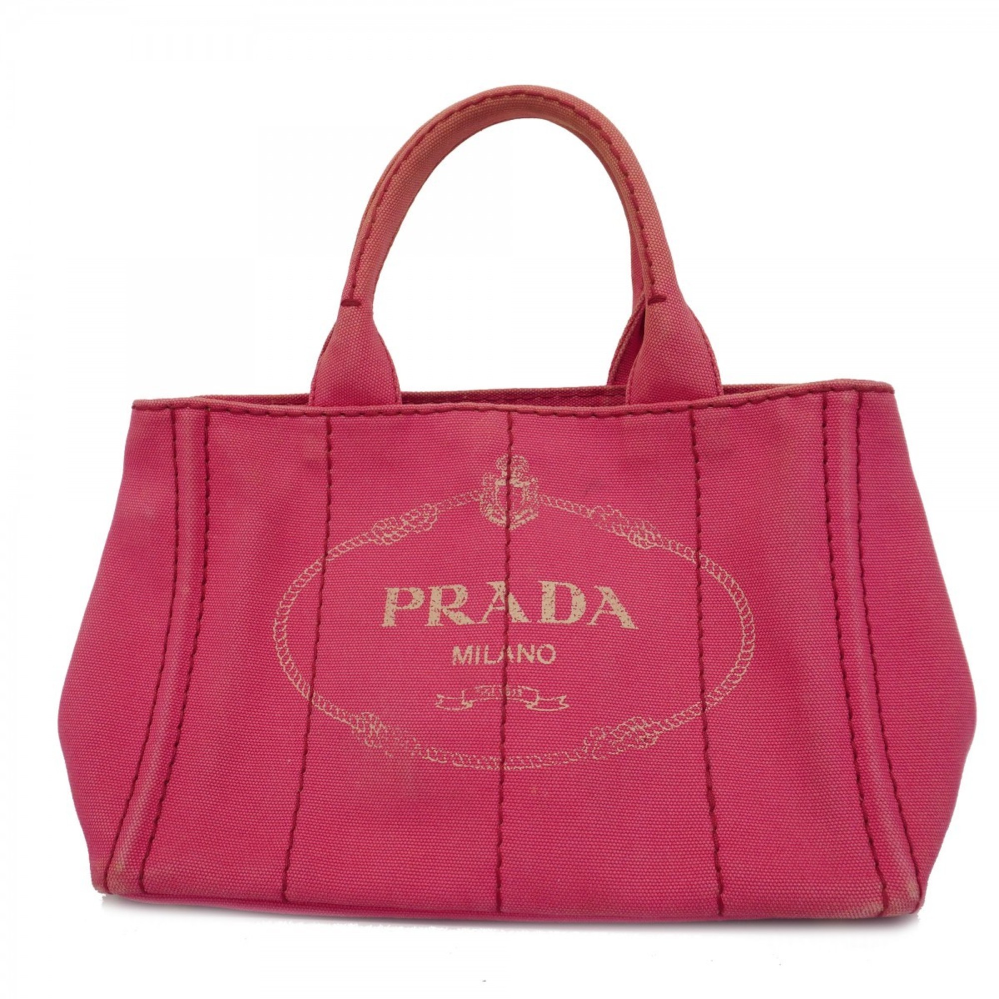 プラダ(Prada) プラダ トートバッグ カナパ キャンバス ピンク レディース