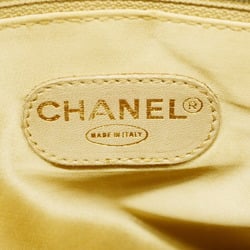 シャネル(Chanel) シャネル ショルダーバッグ デカココ キャンバス アイボリー グレー レディース