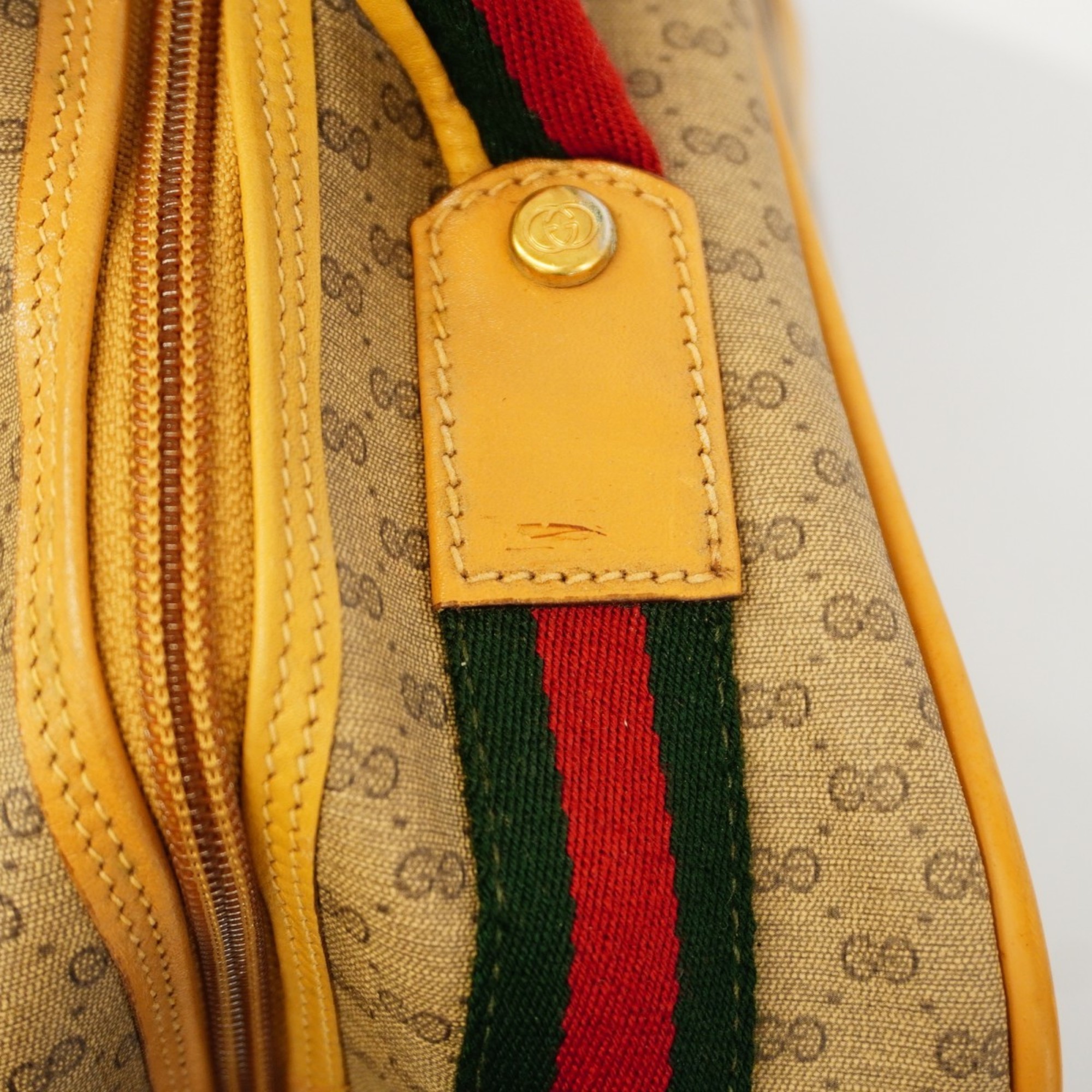 グッチ(Gucci) グッチ ボストンバッグ シェリーライン マイクロGG 012 39 4863  ブラウン メンズ レディース