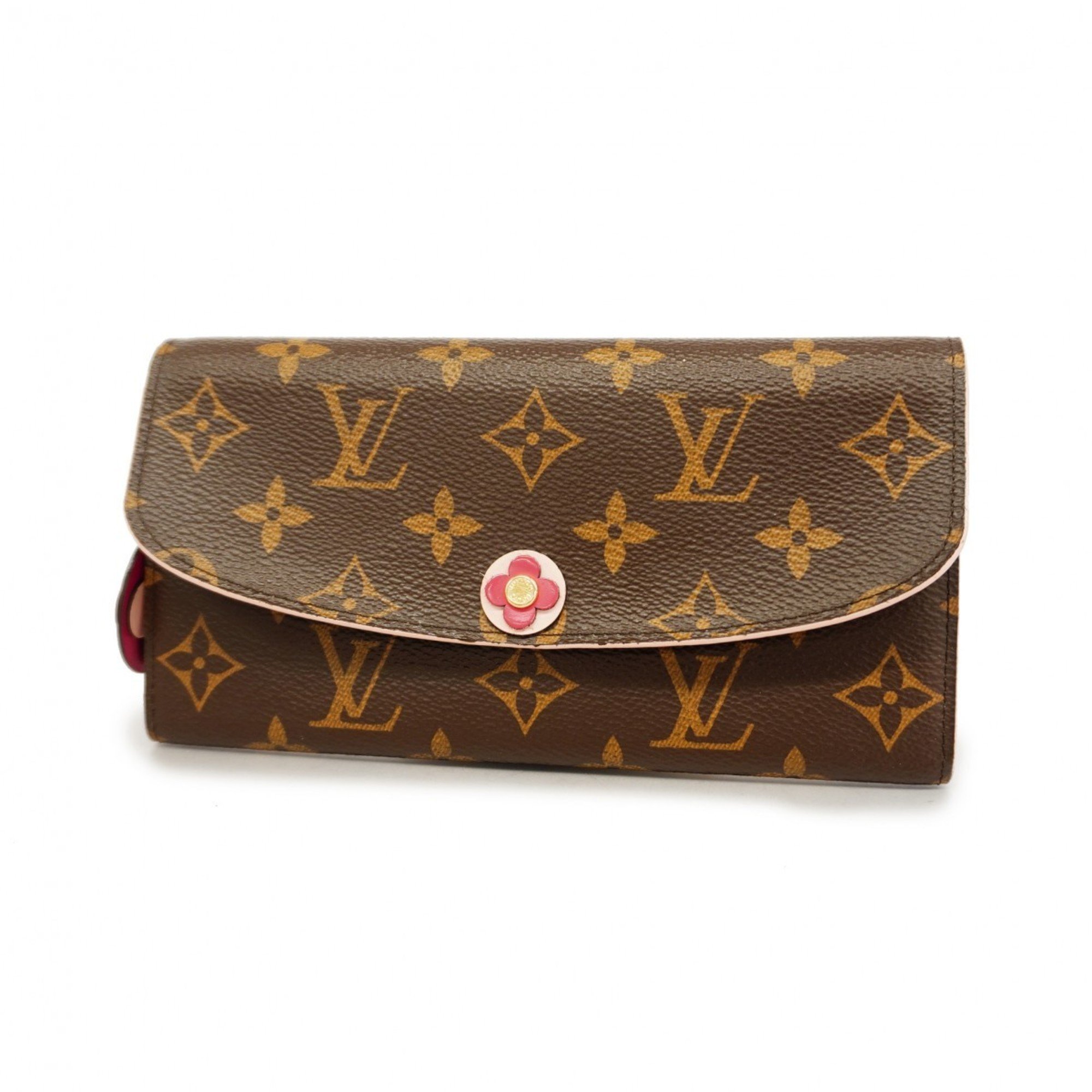 ルイ・ヴィトン(Louis Vuitton) ルイ・ヴィトン 長財布 モノグラム ポルトフォイユエミリー M64202 ローズバレリーヌレディース |  eLADY Globazone