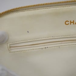 シャネル(Chanel) シャネル ショルダーバッグ マトラッセ キャビアスキン ホワイト レディース