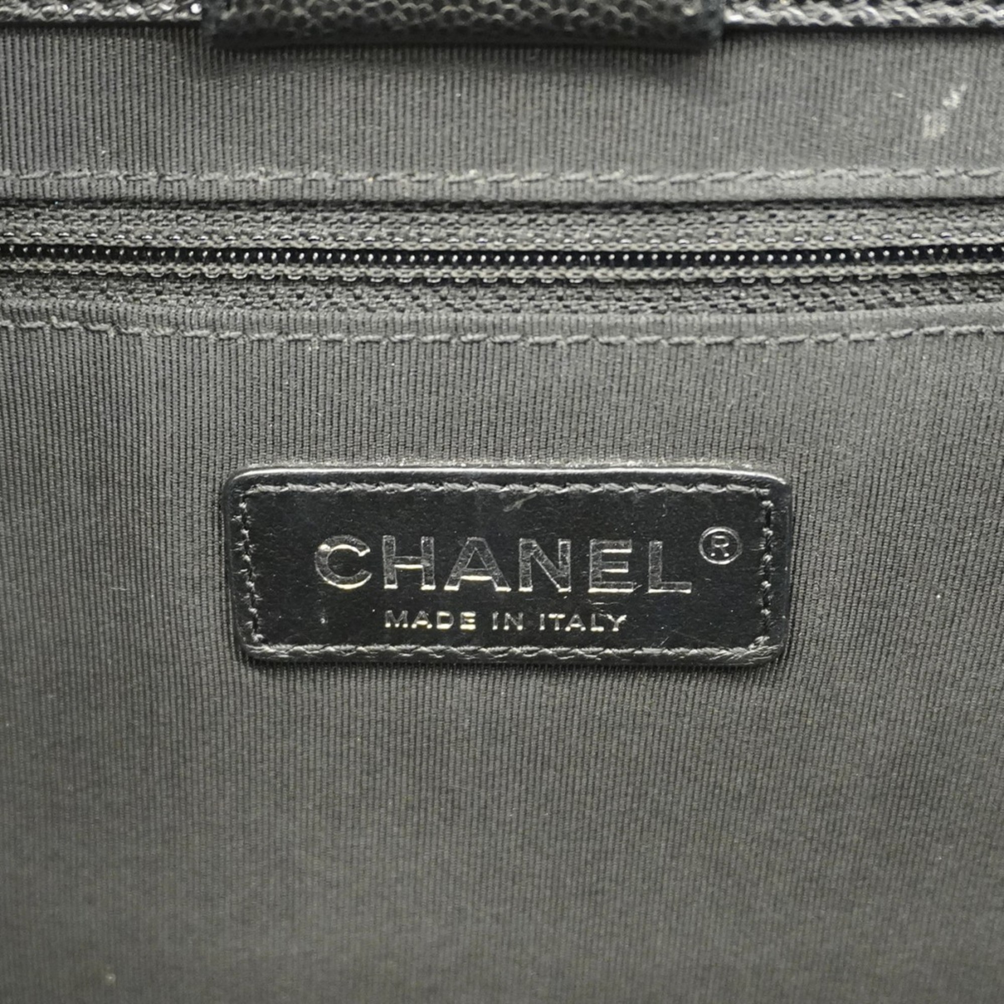 シャネル(Chanel) シャネル トートバッグ マトラッセ キャビアスキン ブラック レディース