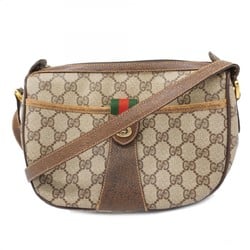 グッチ(Gucci) グッチ ショルダーバッグ GGスプリーム シェリーライン 89 02 032  レザー ブラウン レディース