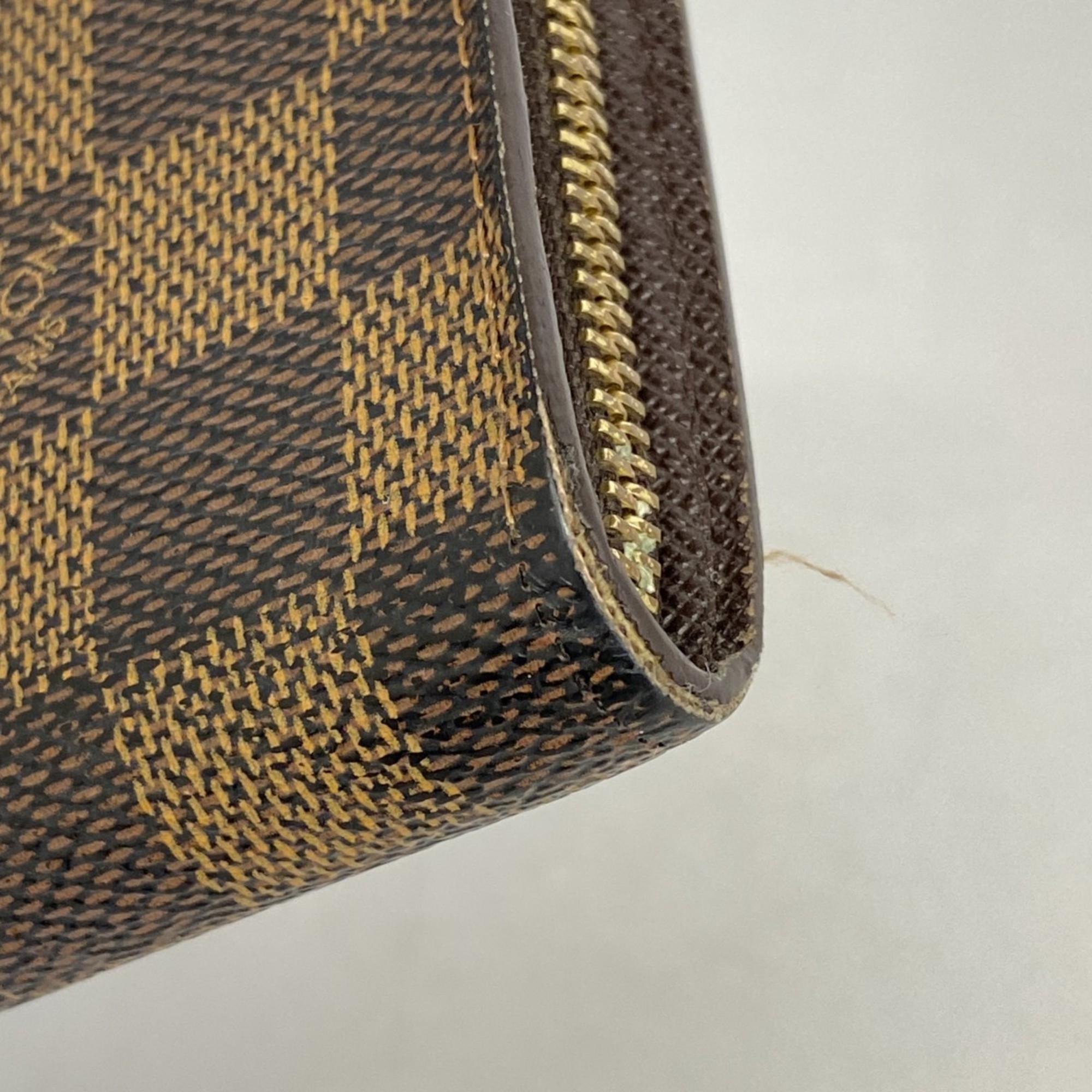 ルイ・ヴィトン(Louis Vuitton) ルイ・ヴィトン 長財布 ダミエ ポルトモネジップ N61728 エベヌメンズ レディース