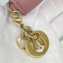 クリスチャン・ディオール(Christian Dior) クリスチャンディオール 三つ折り財布 カナージュ レザー ピンク レディース