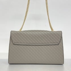 グッチ(Gucci) グッチ ショルダーバッグ ホースビット マイクログッチシマ 449635 レザー グレージュ シャンパンレディース