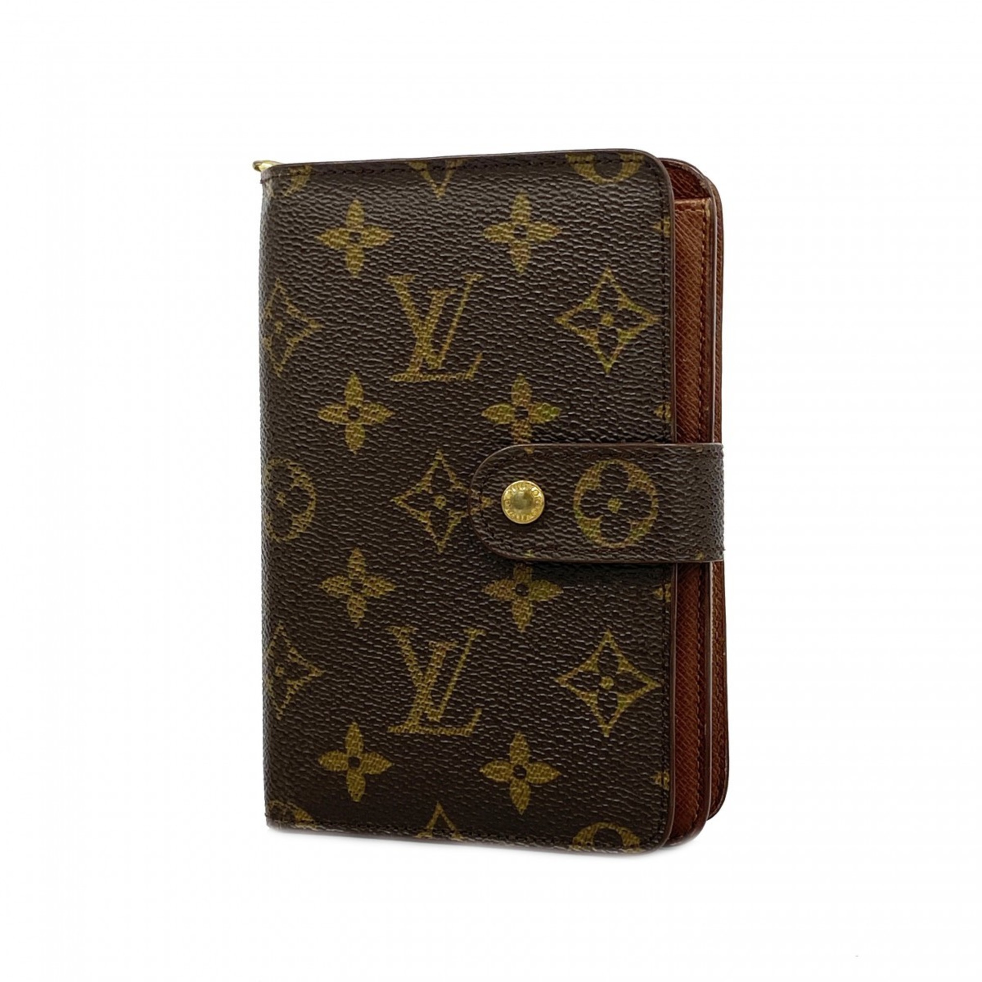 ルイ・ヴィトン(Louis Vuitton) ルイ・ヴィトン 財布 モノグラム ポルトパピエジップ M61207 ブラウンメンズ レディース