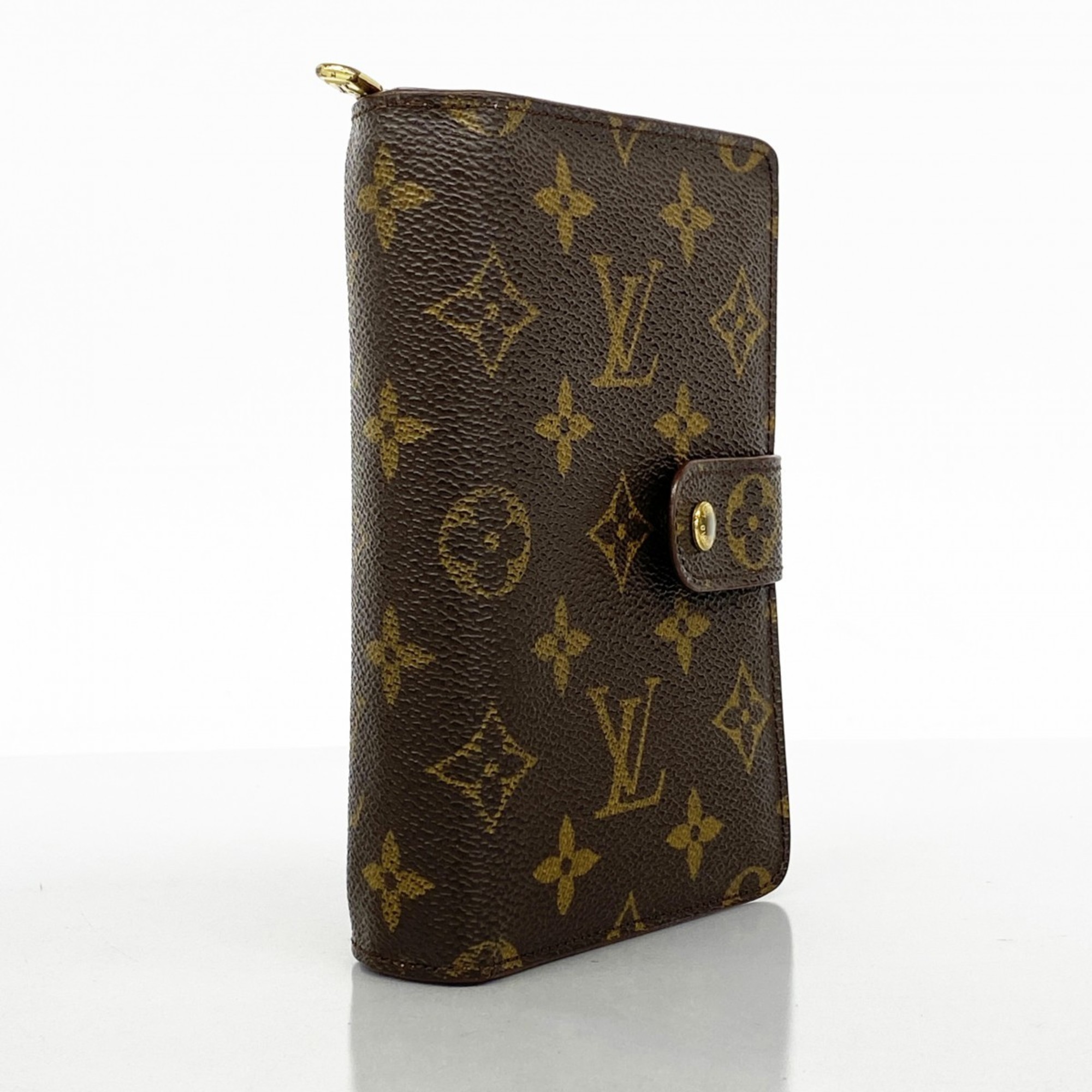 ルイ・ヴィトン(Louis Vuitton) ルイ・ヴィトン 財布 モノグラム ポルトパピエジップ M61207 ブラウンメンズ レディース