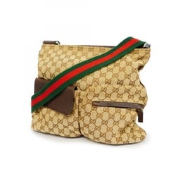 グッチ(Gucci) グッチ ショルダーバッグ GGキャンバス シェリーライン 169937 キャンバス ベージュ レディース