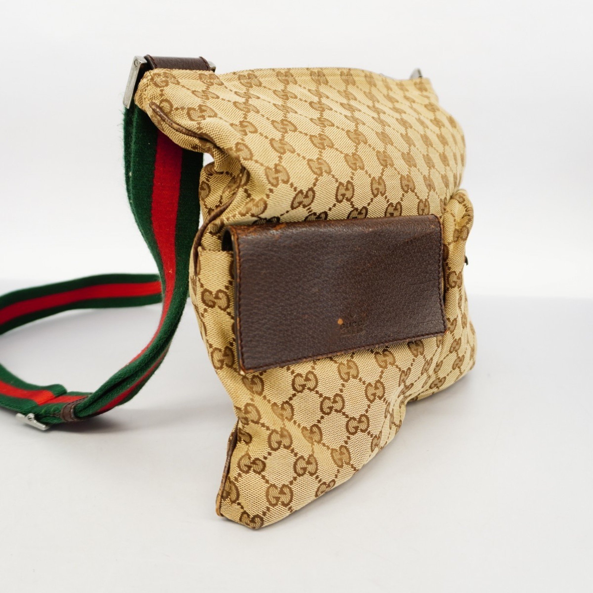 グッチ(Gucci) グッチ ショルダーバッグ GGキャンバス シェリーライン 169937 キャンバス ベージュ レディース