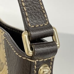 グッチ(Gucci) グッチ ショルダーバッグ GGクリスタル 272386 コーティングキャンバス レザー ベージュ ブラウン シャンパンレディース