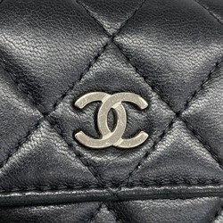 シャネル(Chanel) シャネル 財布・コインケース マトラッセ ラムスキン ブラック レディース