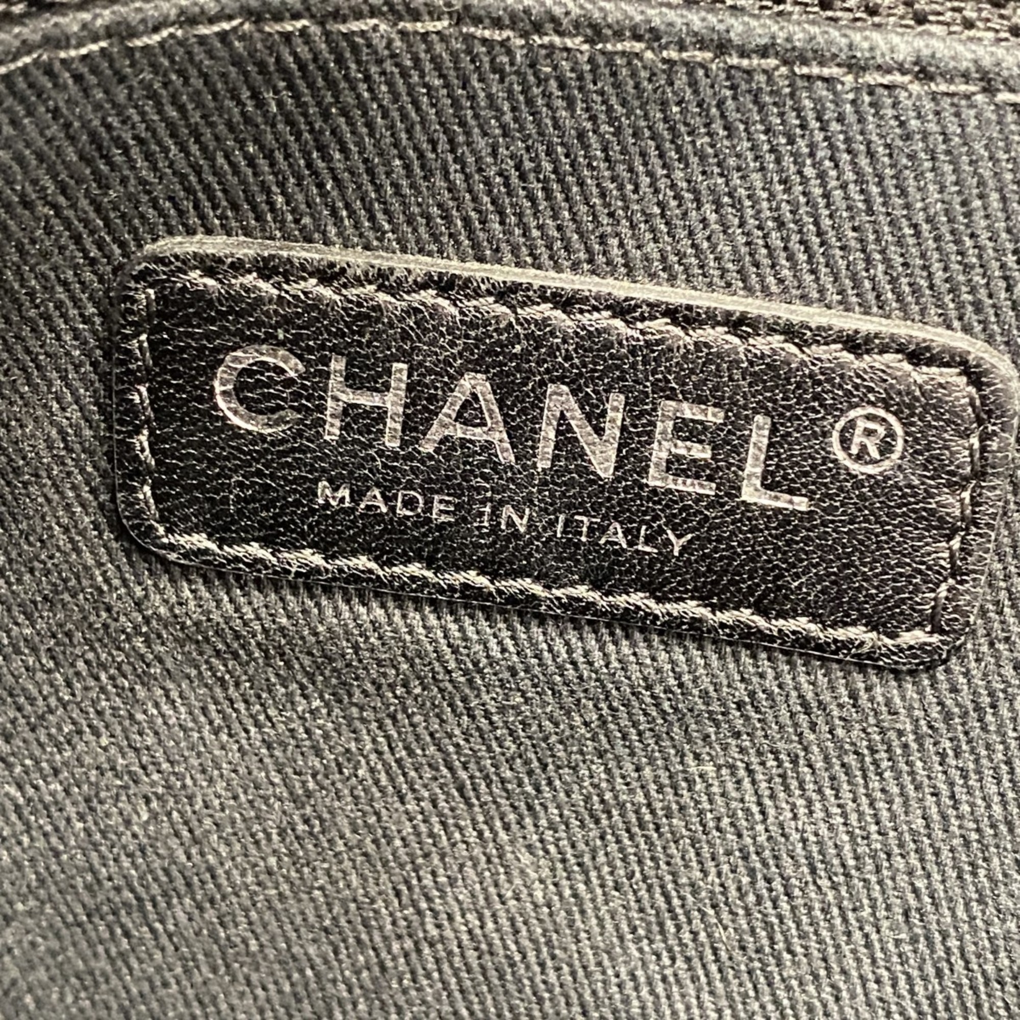 シャネル(Chanel) シャネル トートバッグ ドーヴィル キャンバス グレー ブラック レディース