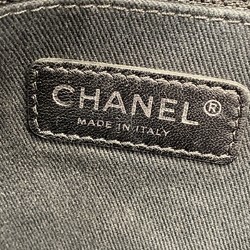 シャネル(Chanel) シャネル トートバッグ ドーヴィル キャンバス グレー ブラック レディース