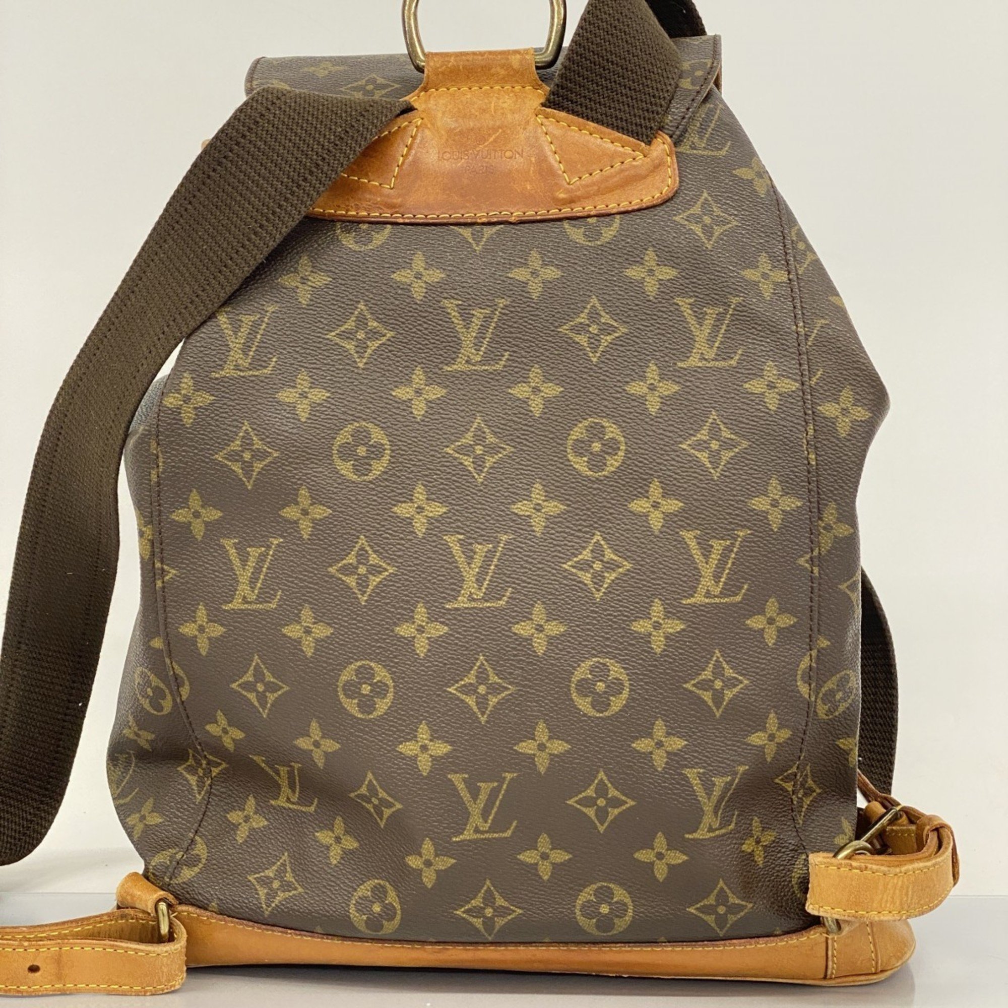 ルイ・ヴィトン(Louis Vuitton) ルイ・ヴィトン リュック・デイパック モノグラム モンスリGM M51135 ブラウンメンズ レディース  | eLADY Globazone