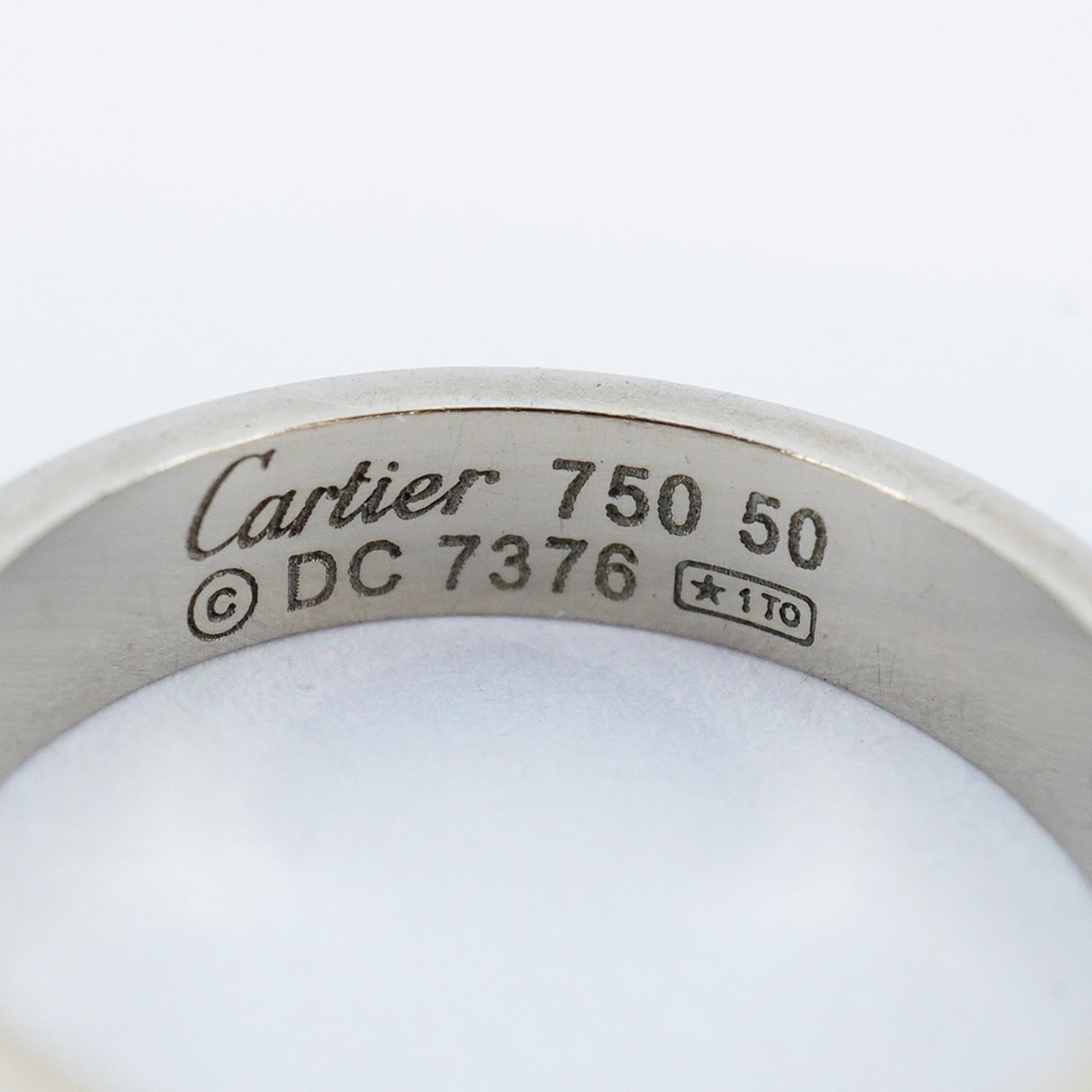 カルティエ(Cartier) カルティエ リング ラブ K18WG ホワイトゴールド 10号レディース