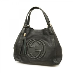 グッチ(Gucci) グッチ トートバッグ ソーホー 282309 レザー ブラック シャンパンレディース