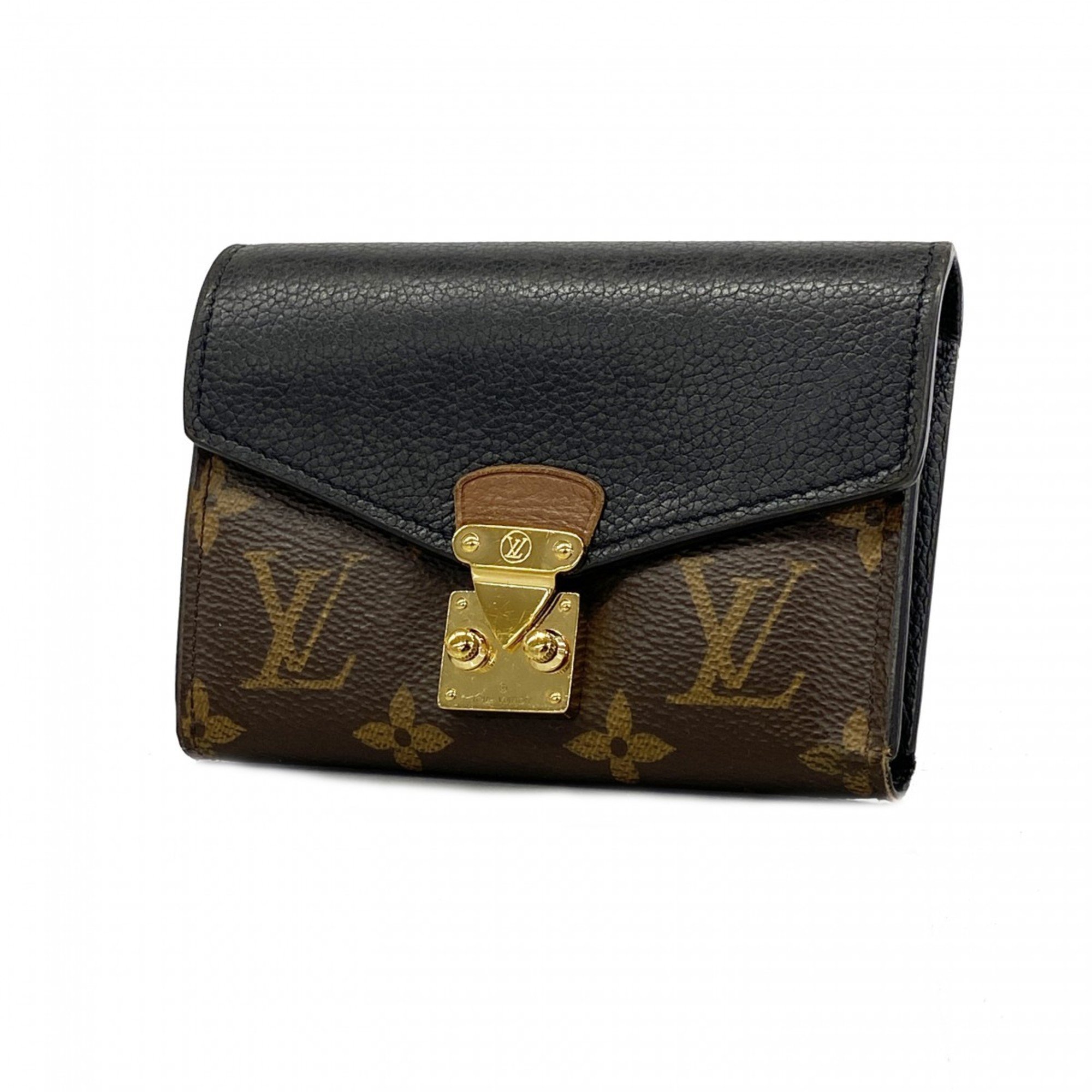 ルイ・ヴィトン(Louis Vuitton) ルイ・ヴィトン 三つ折り財布 モノグラム ポルトフォイユパラスコンパクト M67479 ブラウン  ノワールレディース | eLADY Globazone