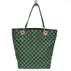 グッチ(Gucci) GGキャンバス 285582 レディース GGキャンバス,レザー トートバッグ ブラック,グリーン