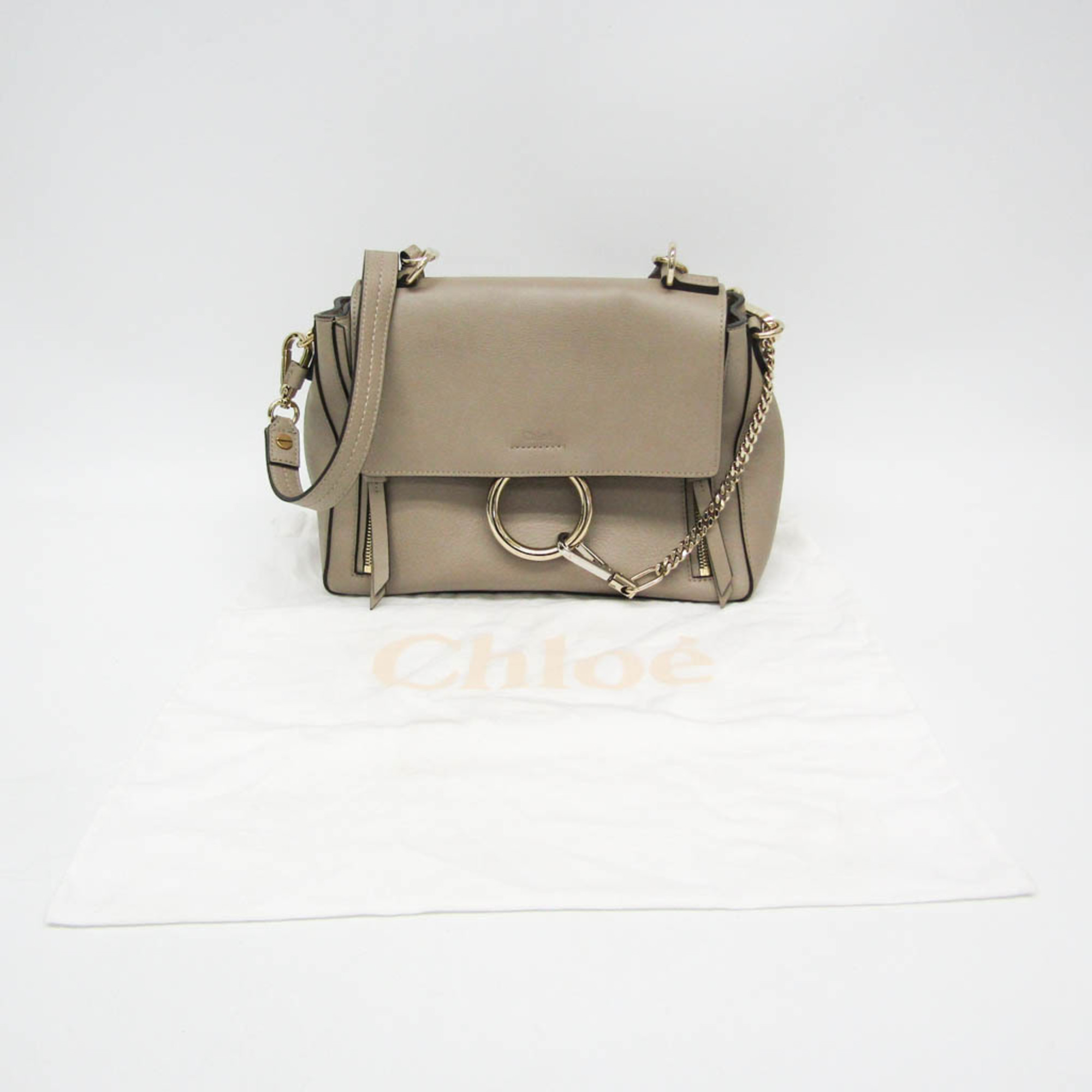 クロエ(Chloé) フェイ デイ 02185665 レディース レザー ハンドバッグ,ショルダーバッグ グレージュ