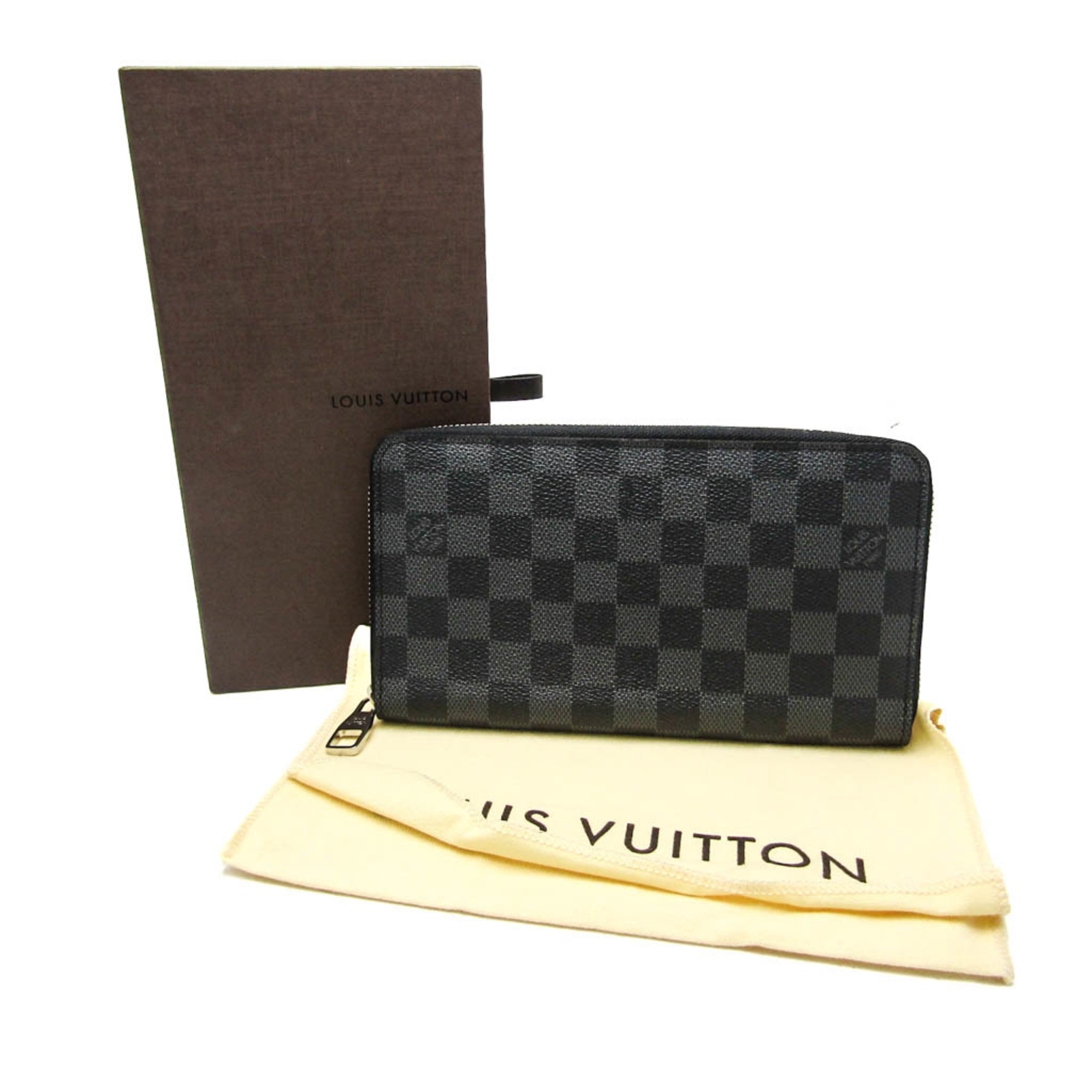 ルイ・ヴィトン(Louis Vuitton) ダミエ・グラフィット ジッピー・オーガナイザー N63077 メンズ ダミエグラフィット 長財布（二つ折り） ダミエ・グラフィット