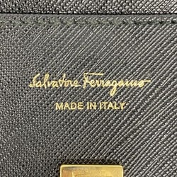 サルヴァトーレ・フェラガモ(Salvatore Ferragamo) サルヴァトーレフェラガモ 長財布 ガンチーニ レザー ブラック レディース