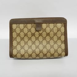 グッチ(Gucci) グッチ クラッチバッグ GGスプリーム シェリーライン 156 01 032  ブラウン メンズ レディース