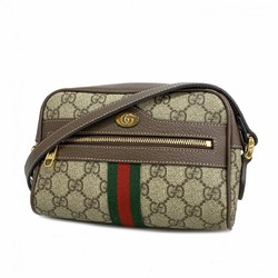 グッチ(Gucci) グッチ ショルダーバッグ GGスプリーム シェリーライン 517350  ブラウン レディース