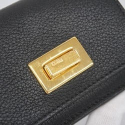 フェンディ(Fendi) フェンディ 三つ折り財布 ピーカブー レザー ブラック レディース