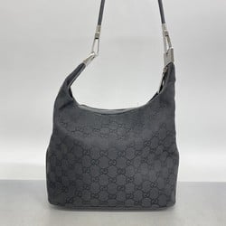 グッチ(Gucci) グッチ ショルダーバッグ GGキャンバス 01234 キャンバス ブラック レディース