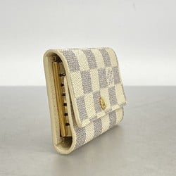 ルイ・ヴィトン(Louis Vuitton) ルイ・ヴィトン キーケース ダミエ・アズール ミュルティクレ6 N61745 ホワイトメンズ レディース