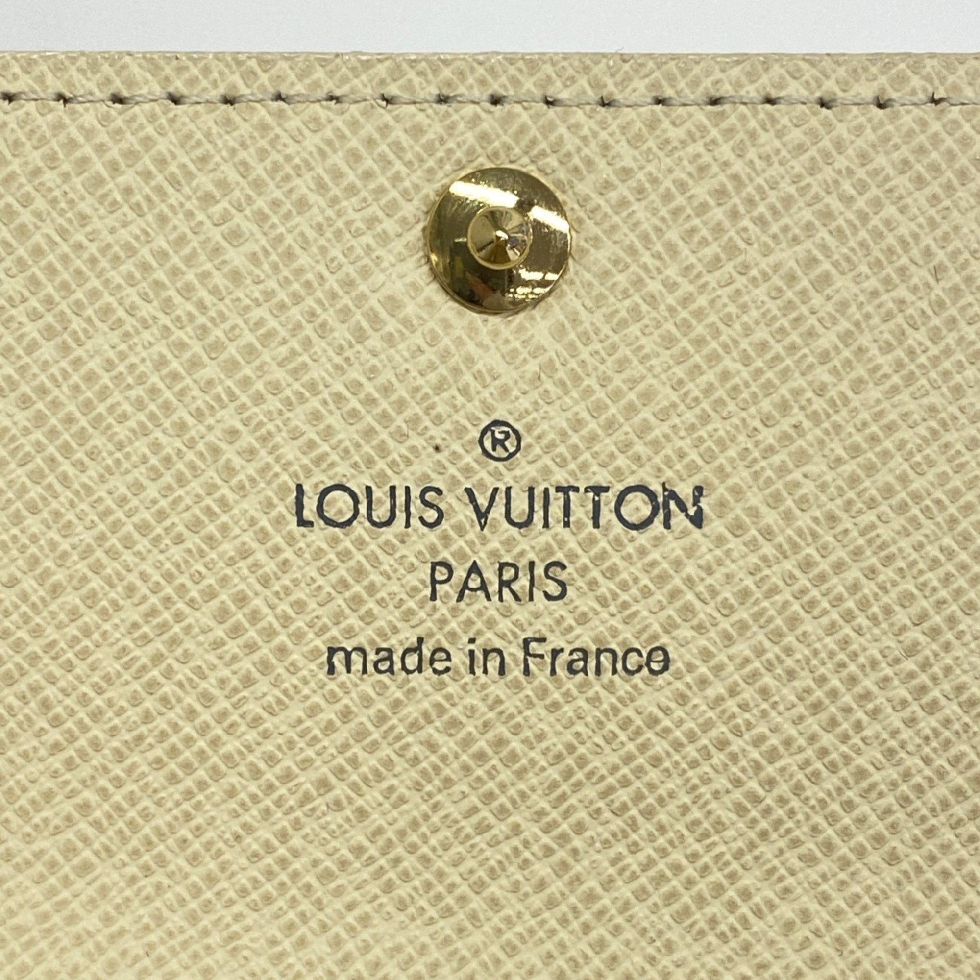 ルイ・ヴィトン(Louis Vuitton) ルイ・ヴィトン キーケース ダミエ・アズール ミュルティクレ6 N61745 ホワイトメンズ レディース