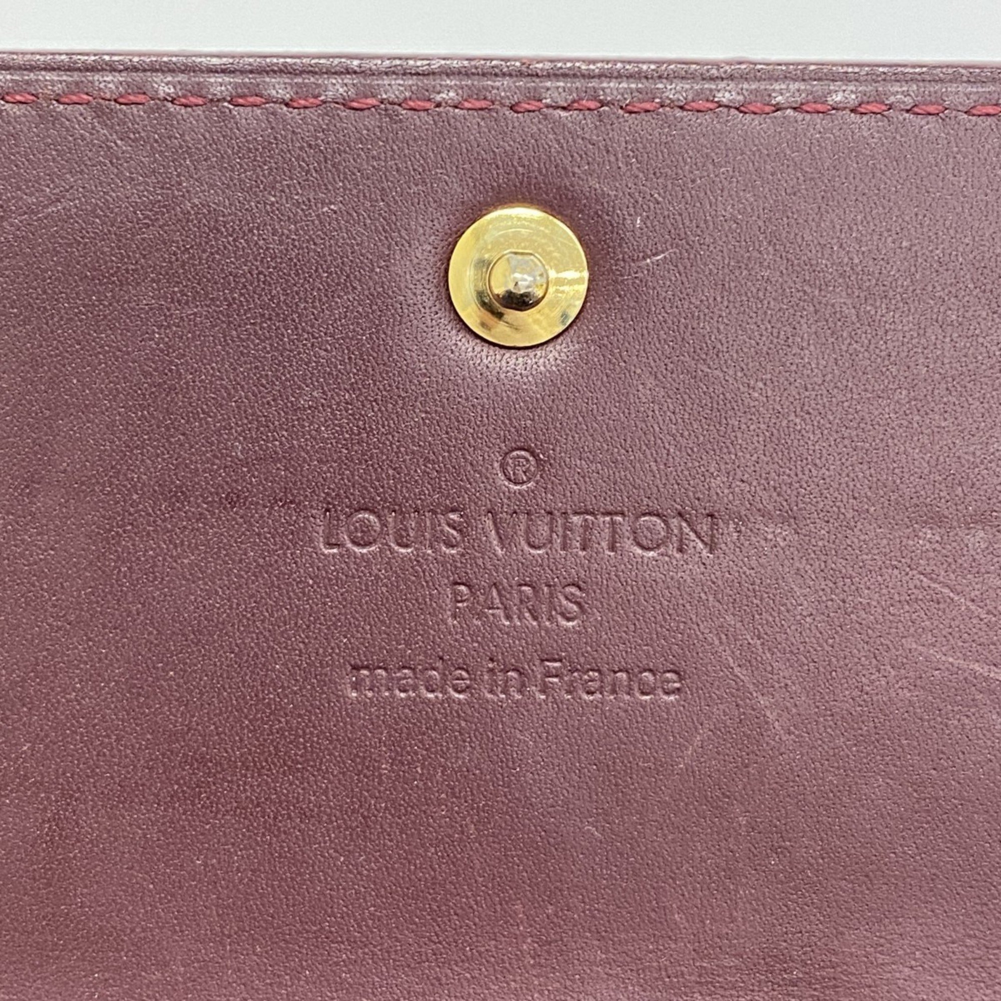 ルイ・ヴィトン(Louis Vuitton) ルイ・ヴィトン 長財布 ヴェルニ ポルトフォイユサラ M91521 ルージュフォーヴィストレディース