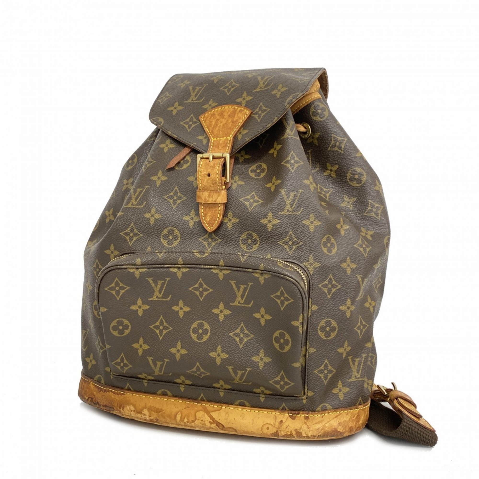 ルイ・ヴィトン(Louis Vuitton) ルイ・ヴィトン リュック・デイパック モノグラム モンスリ M51135 ブラウンレディース