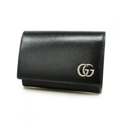 グッチ(Gucci) グッチ 名刺入れ GGマーモント 665453 レザー ブラックメンズ