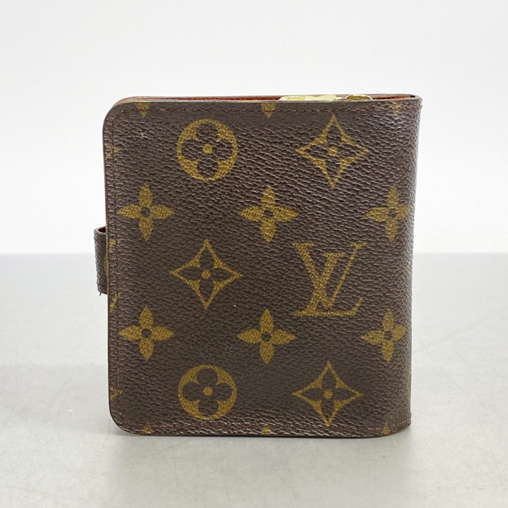 ルイ・ヴィトン(Louis Vuitton) ルイ・ヴィトン 財布 モノグラム コンパクトジップ M61667 ブラウンレディース