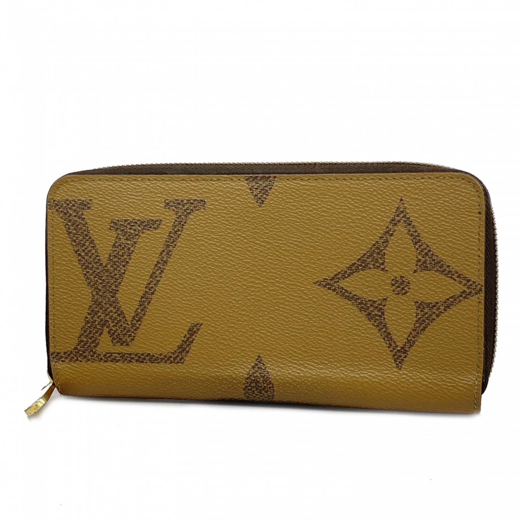 ルイ・ヴィトン(Louis Vuitton) ルイ・ヴィトン 長財布 モノグラム・ジャイアント ジッピーウォレット M67687 ブラウンメンズ レディース