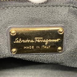 サルヴァトーレ・フェラガモ(Salvatore Ferragamo) サルヴァトーレフェラガモ ハンドバッグ ハラコ ブラウン ブラック レディース