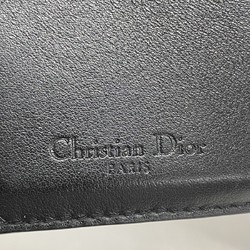 クリスチャン・ディオール(Christian Dior) クリスチャンディオール 三つ折り財布 カナージュ エナメル ブラック レディース