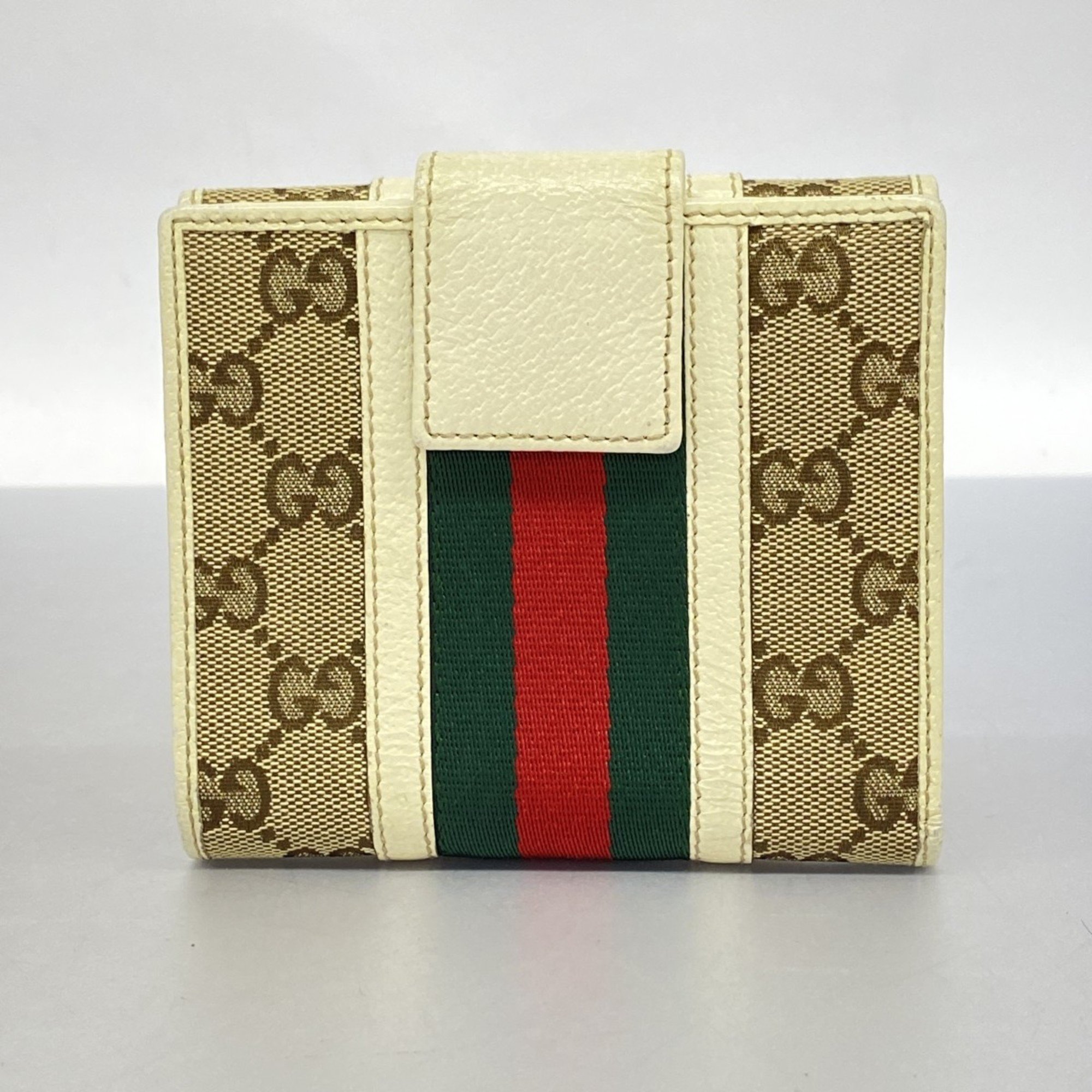 グッチ(Gucci) グッチ 財布 GGキャンバス シェリーライン 150673 キャンバス ブラウン アイボリー シャンパンメンズ