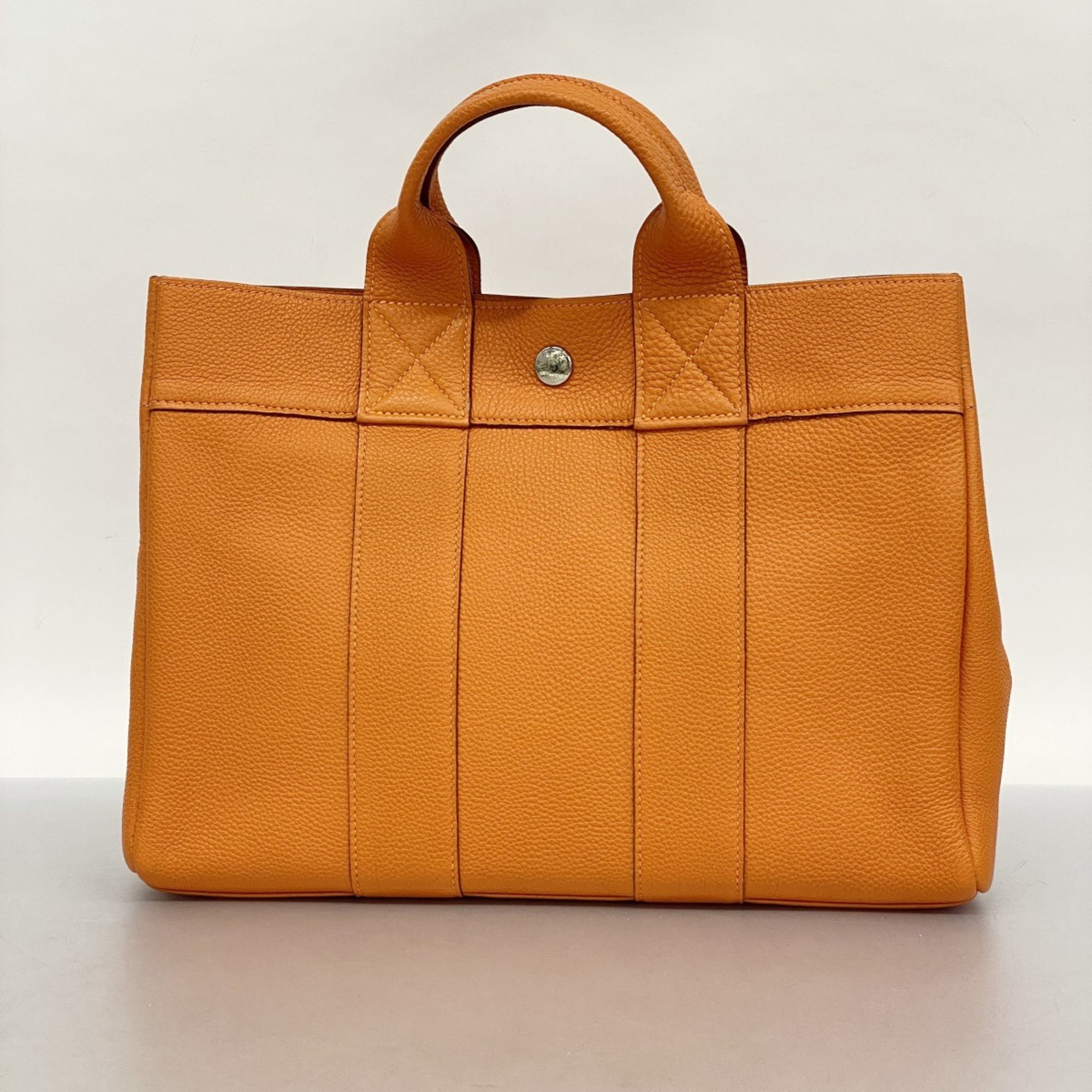 エルメス(Hermes) エルメス トートバッグ フールトゥPM トゴ オレンジ  □E刻印レディース