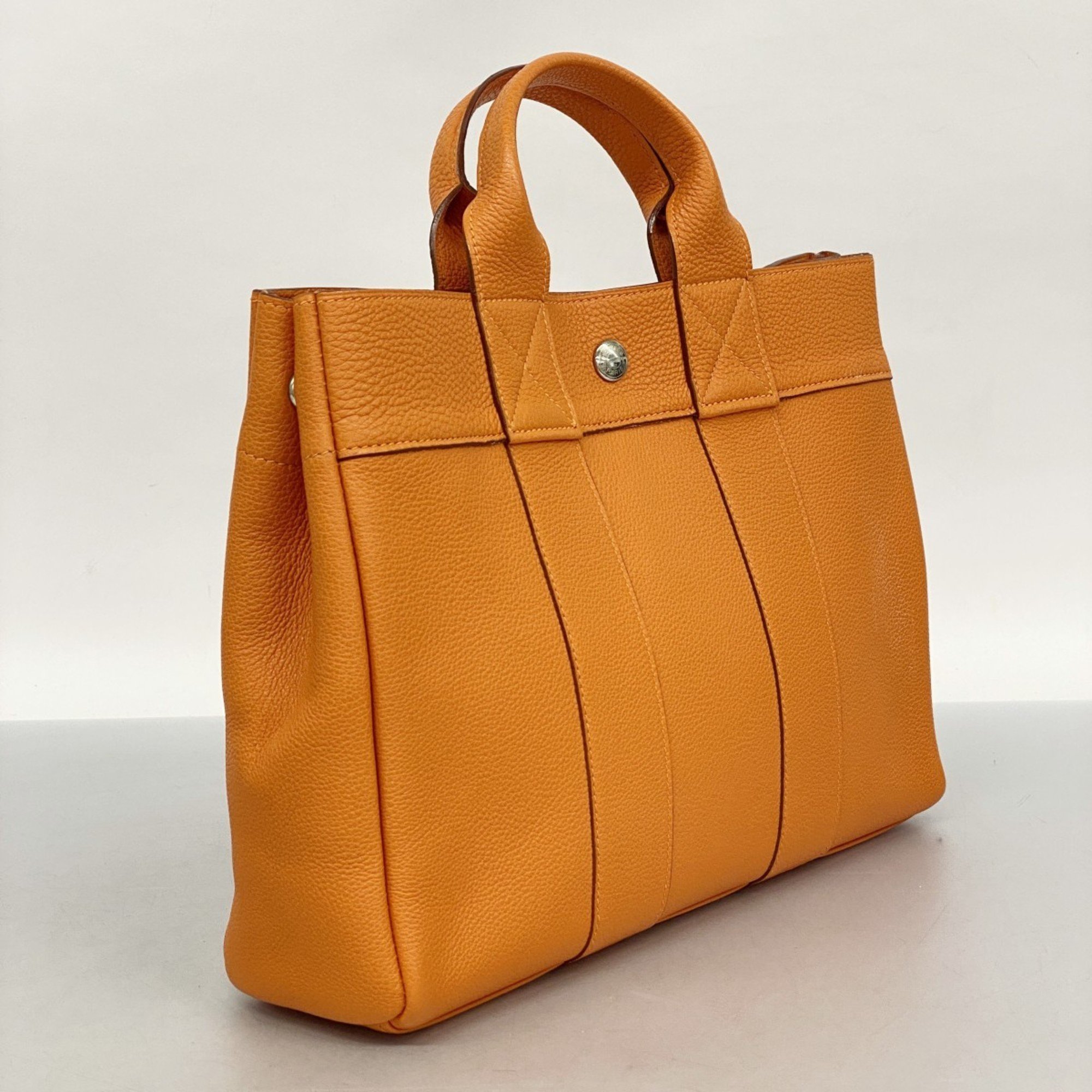 エルメス(Hermes) エルメス トートバッグ フールトゥPM トゴ オレンジ  □E刻印レディース