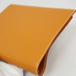 エルメス(Hermes) エルメス 手帳カバー アジェンダグローブ ヴォーエプソン ゴールド  B刻印メンズ レディース