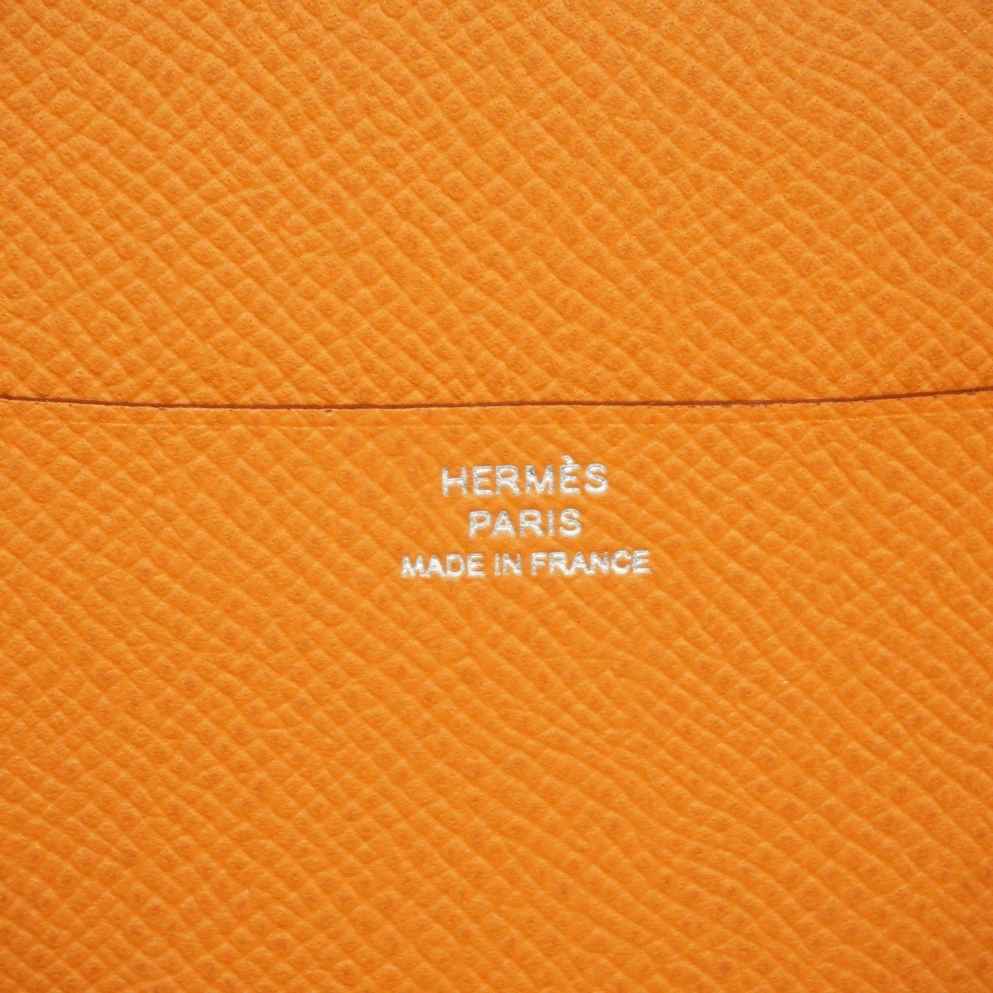 エルメス(Hermes) エルメス 手帳カバー アジェンダグローブ ヴォーエプソン ゴールド  B刻印メンズ レディース