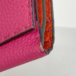 フェンディ(Fendi) フェンディ 長財布 セレリア レザー ピンク レディース